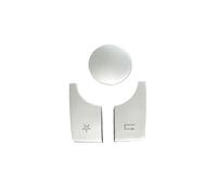 Car Center Console Trim Compatible With Benz For CLA C117 For GLA W117 X156 Car Console Multimedia Knob Switch Button Cover Sticker Switch Button(Black,A)