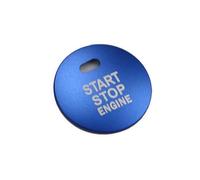 Car Center Console Trim Compatible With Hyundai For IX35 2011-2015 Automotive Engine Start Ignition Button Switch Decoration With Protective Cover(Blue)