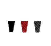 Car Center Console Trim Decoration For Tesla Model For S For For X 2012-2020 Real Carbon Fiber Car Steering Wheel Cover Decoration Sticker Accessories(Carbon-black)