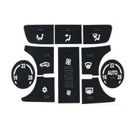 Car Center Console Trim For Opel For Mokka 2013-2015 Car Accessories A/C Control Button Radio Button Repair Decals Decorative Sticker Centre Console Decoration Trim(Automatic AC 10pcs)