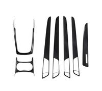 Car Center Console Trim For Q5 2010-2016 Car LHD Console Armrest Gear Shift Decoration Frame Cover Trim Carbon Fiber Color Interior Console Panel Trim(For RHD 1set)