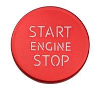 Car Center Panel Trim 1Pc Car Ignition Key Ring Cover Trim Start Engine Switch Button Interior For A3 A4 A5 A6 A7 A8 Q3 Q5 Q7(Red)