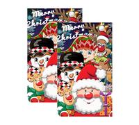 Car Center Pillar Sticker | Car Door Decals 1 Pair Christmas Car Sticker,Car Door Sticker, Christmas Car Decals for Walls, Mirrors, Tables, Laptops