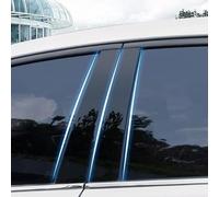Car Center Pillar Sticker Car Door Pillar Posts Trim Cover BC Column Sticker for VW for Golf 8 MK8 2021(Bright Black)