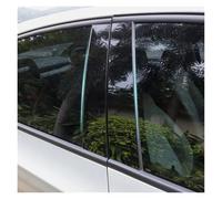 Car Center Pillar Sticker for Land Rover for Range for Evoque 2012 2013 2014 2015 2016 2017-2018 Window Trim Cover BC Column Sticker(Black 6 x)