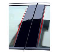 Car Center Pillar Sticker Polished Pillar Posts Window Trim Cover BC Column Sticker for Land Rover Lr2 for Freelander 2 2007 2008 2009 2010-2015(Black)