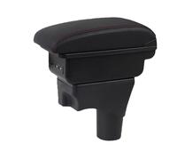 Car Central Armre For Nissan March Micra K13 2010 2011 2012 2013 2014-2022 Car Armrest Arm Storage Box Retrofit Parts Accessories(B2 Black line 3USB)