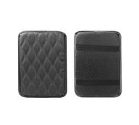 Car Central Armrest Leather Pad Auto Center Console Arm Rest Cover Mats Center Console(Black)