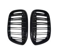 Car Central Bumper Grille 1 Pair Dual Line 2 Slats Car Front Bumper Grills Kidney Grille For BMW For X1 For F48 For F49 2016 2017 2018 2019 2020 Auto Accessories