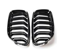 Car Central Bumper Grille A Pair Car Grille Grill Front Kidney Glossy 2 Line Double Slat For BMW For 3 Series For E90 For E91 2009 2010 2011 2012 Car Styling