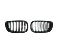 Car Central Bumper Grille Car Front Kidney Grills Gloss Black Racing Grille 2 Line For BMW For 3 Series For E46 2002 2003 2004 2005 Accessories Replacement Part