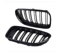 Car Central Bumper Grille Front Bumper Kiney Grille Mesh Hood For BMW 2012 2013 2014 2015 2016 2017 For 6 Series For F06 For F12 For F13 Gloss Black Double Line Racing Grills
