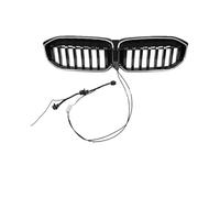 Car Central Bumper Grille Grill Front For BMW For 3 Series For G20 2022 2023 2024 Front Racing Grills Radiator Protective Cover Single Line With LED Light Accessories(Single line)