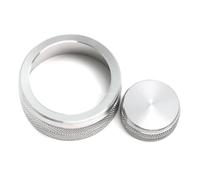 Car Central Console Air Condition Volume Switch Knob Button Cover For Infiniti Q50 2021 2022 2023(SILVER)