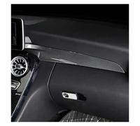 Car Central Console Dashboard Panel Protective Cover Trim For Mercedes For Benz C W205 2015-2021 GLC X25 2016-2021 HGMGFYCX(Carbon Fiber Black)