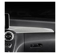 Car Central Console Dashboard Panel Protective Cover Trim For Mercedes For Benz C W205 2015-2021 GLC X25 2016-2021 HGMGFYCX(White Carbon Fiber)