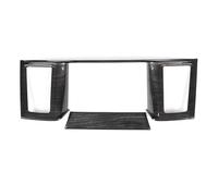 Car Central Control Navigation Frame Trim Cover Accessories For Nissan For Pathfinder R52 2013-2020 POMPOMPUR(Black Wood Grain)