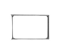 Car Central Cup Holder Decoration Frame Trim Carbon Fiber Interior For VW For Golf 8 MK8 2020 2021 Car Interior Mouldings(Black)