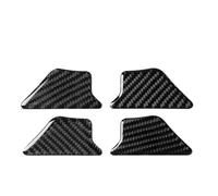 Car Central Interior for A3 for S3 for 8V 2014-2019 4pcs Auto Interior Carbon Fiber Car Inner Door Bowl Sticker Decoration Trim Decals
