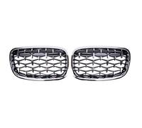 Car Centre Bumper Grille Compatible With For X5 X6 E70 E71 E72 2007 2008 2009 2010 2011 2012 2013 Diamond Chrome Grille Kidney Front Bumper Facelift Grill Inside