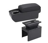 car centre console armrest box Car Armrest Model Box Accessorie Auto Storage Interior(C2 Ligne noire SANS USB)