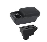 car centre console armrest box For Opel For Corsa Car Armrest Backrest Double Layer Storage Box Interior Retrofit Accessories(5.M1 ligne noire3USB)