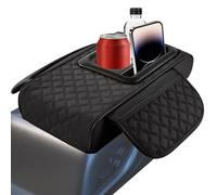 Car Centre Console Cover - Arm Tube Cover Leather Cup | Armlast Cover - Cover Box Holder, Storage Organiser Arm Rest, Mobile Phone Holder, Interior Accessories for Cars
