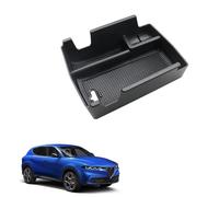 Car Centre Console Storage Box for Alfa Romeo Tonale 2022-2024 2025, Armrest Organiser Tray Central Control Special Storage Box Automotive Stowing Tidying Accessories,Black-normal