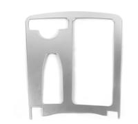 Car Centre Console Trim for Benz C Class W204 2007-2014 Cup Holder Bezel Interior Sticker Car Centre Console Trim(Silver)