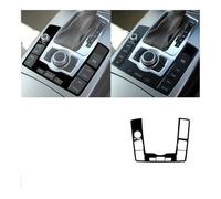 Car Centre Gear Shift Transmission Panel Cover Car Inside Trim Accessories Sticker For A6 S6 C6 2005-2011 Console Decoration(Color7 RHD)