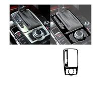 Car Centre Gear Shift Transmission Panel Cover Car Inside Trim Accessories Sticker For A6 S6 C6 2005-2011 Console Decoration(Color4 LHD)