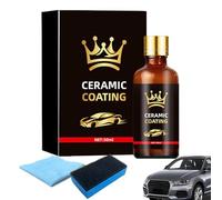 Car Ceramic Coating - 50ml Hydrophobic Paint Restorer | Advanced Nano Protection Detailing Agent with High Gloss Shield & Ultra Slick Finish for Trucks, SUVs, RVs and Daily Vehicles