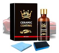 Car Ceramic Coating - 50ml UV Protection Layer, Scratch Resistant Hydrophobic Agent, High Gloss UV Shield | Long Lasting Detailing Supply for Automotive RV SUV Sedan Truck Paint Glass Wheel Windshield