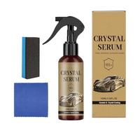 Car Ceramic Coating - Nano Crystal 100ml | 9H Paint Care Agent, High Gloss Shine | Liquid Glasss Shield Protection Spray with Sponge and Towel for Automotive Detailing Maintenance, Exterior Use