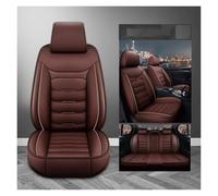 Car Chair Covers For BMW Series 5 E34 E39 E60 E61 F07 F10 F11 F18 G30 G31 G38 Universal Leather 3D Car Seat Cover Car Seat Cover(Coffee 5seat)