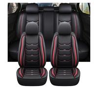 Car Chair Covers For Captur For Logan For Kadjar For Trafic For Scenic Armrest All Models Universal Leather Car Seat Cover(Black red)
