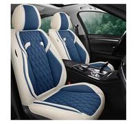 Car Chair Covers For For Focus 2 MK1 MK3 For Mondeo MK4 For Fiesta MK7 For Fusion For Kuga For Ranger Linen Car Seat Cover(Beige Blue Front)