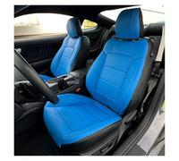 Car Chair Covers For For Mustang GT For Mustang Convertible Car Seat Covers Full Set Material Car Seat Cover(Blue black c,15-2024 convertible)