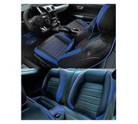 Car Chair Covers For For Mustang GT For Mustang Convertible Car Seat Covers Full Set Material Car Seat Cover(Blue black a,15-2024 convertible)