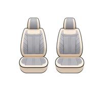 Car Chair Covers For Peugeot 207 206 2008 307 308 407 208 107 301 205 Car Accessory Universal Flax Auto Seat Cover(2Pcs-Balck Beige)