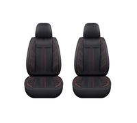 Car Chair Covers For Peugeot 207 206 2008 307 308 407 208 107 301 205 Car Accessory Universal Flax Auto Seat Cover(2Pcs-Black Red)