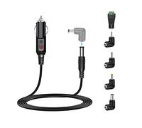 Car Charger 12V 2A DC to DC Cigarette Lighter, 12V Power Cable Plug for DVD Player, CCTV Camera, Massager, Bluetooth Speakers, CD Player and more, with 5 Tips.