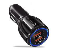Car Charger 2-Port Dual USB Charging Adapter 3.0 Quick Charge Universal