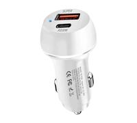 Car Charger - 2-Port PD Fast Charging Adapter, 60 W | Automotive Mobile Phone For Tablet, Charge On The Go, Travel, Road Trips, Vehicle Electronics Accessoryv