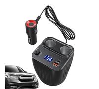 Car Charger, 60W Fast Charging Plug, Adjustable Anti Slip Cable, Compact ABS Material, Port Car Adapter with Smart Protection, Charger for Battery Cell Phone Auto Truck Men Women
