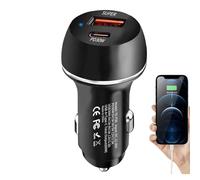 Car Charger - 60W High Speed Port Adapter, USB Type-C Charger PD30W | Fast Charging Car Power Accessory for Smartphones, Android Devices and Tablets, Car Charger