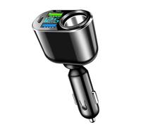 Car Charger Adapter, 111W USB Car Cigarette Lighter 12V/24V Car Cigarette Lighter Socket Splitter Adapter for Smart Phones Samsung Galaxy Phone