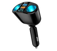 Car Charger Adapter, 12V-24V/120W Car Cigarette Lighter USB Charger, Dual USB Car Charger Fast Charging Power Adapter for Smart Phones/iPad/Tablets/GPS/Vehicle Devices