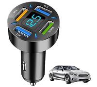 Car Charger Adapter | 66W USB C 4-Ports Fast Car Charger Quick Charge USB Type C Plug Car Adapter | Fast Charging Of Multiple Devices At The Same Time