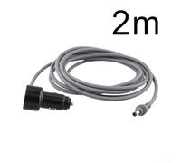 Car Charger Adapter with Digital Voltmeter, 12V-24V DC Power Cable Compatible with Mini, QC/PD Fast Charging, 9.84ft Extended Cable for Cars, Trucks,(2m)